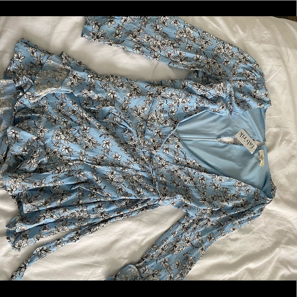 Blue Floral Romper